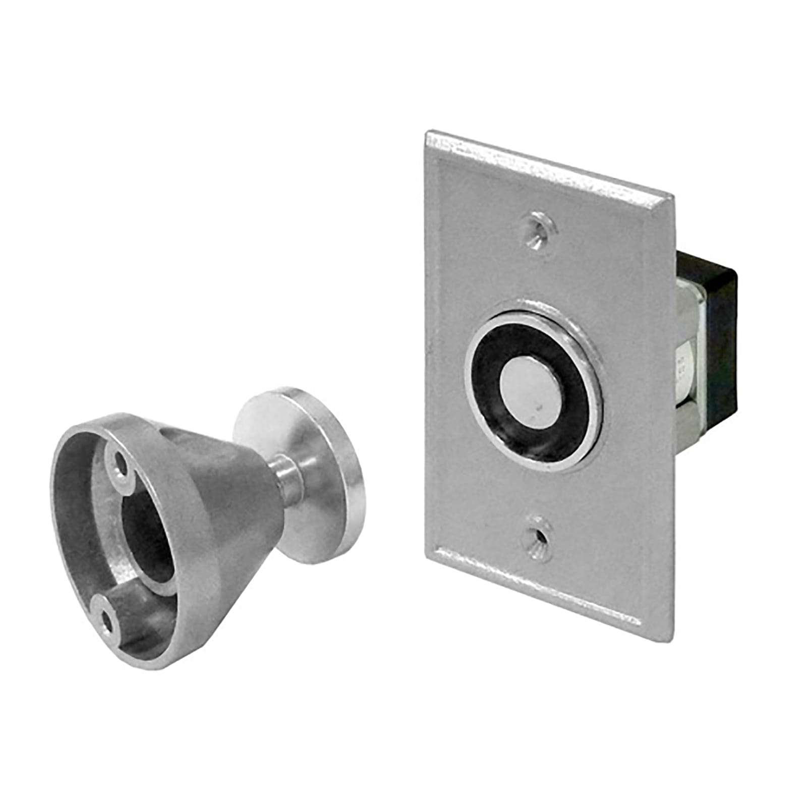 Pamex Magnetic Door Holder Recess Mount - 12/24V in Aluminum