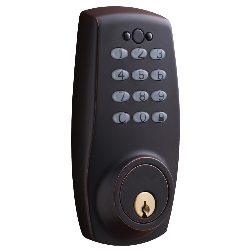 Pamex Electronic Keypad Deadbolt in Dark Bronze