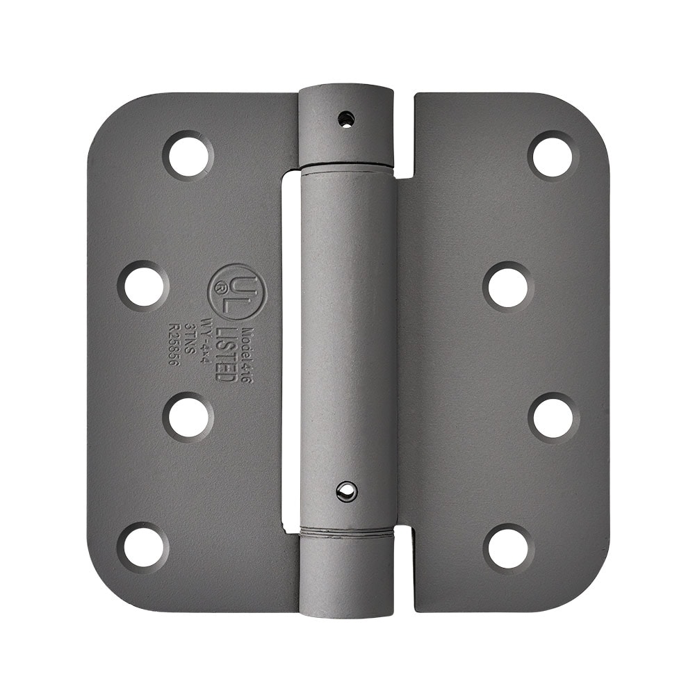 Pamex 4" x 4" - Spring Hinge - 5/8" Radius Corner in Primed for Paint