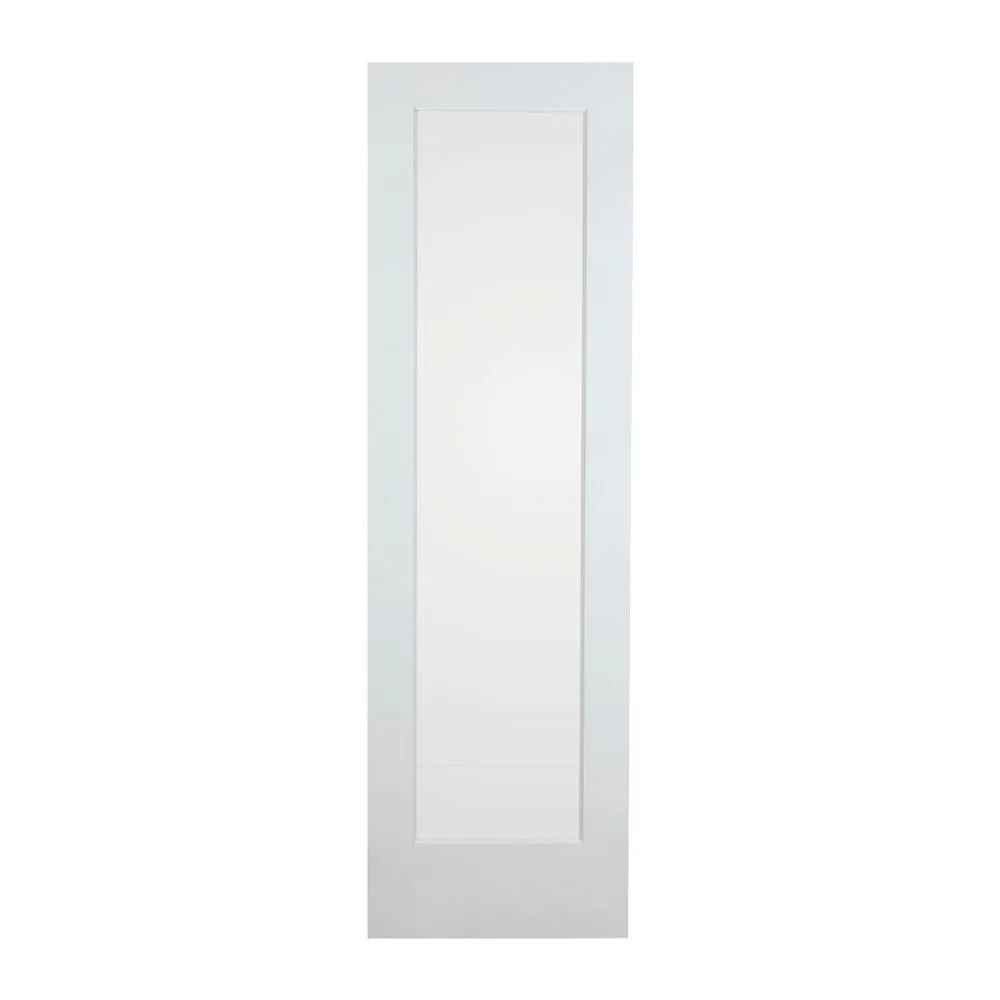 1-Lite Pine French Door with Ovolo Sticking - Primed, Clear Glass, 1-3/8" interior door