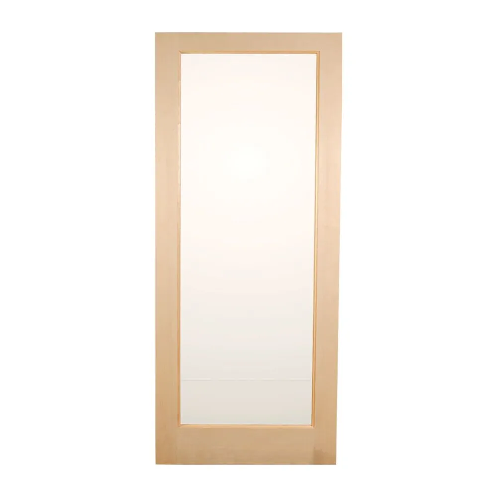 Pine 1 Lite French Door with Ovolo Sticking - Clear Glass - 1-3/8" interior door