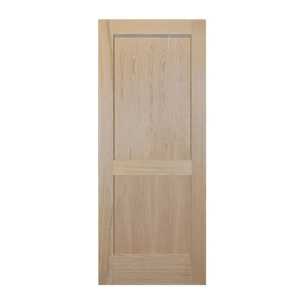 White Oak 2 Panel Square Top Door with Square Sticking - 1-3/4" - 20 Minute Fire Rated interior door