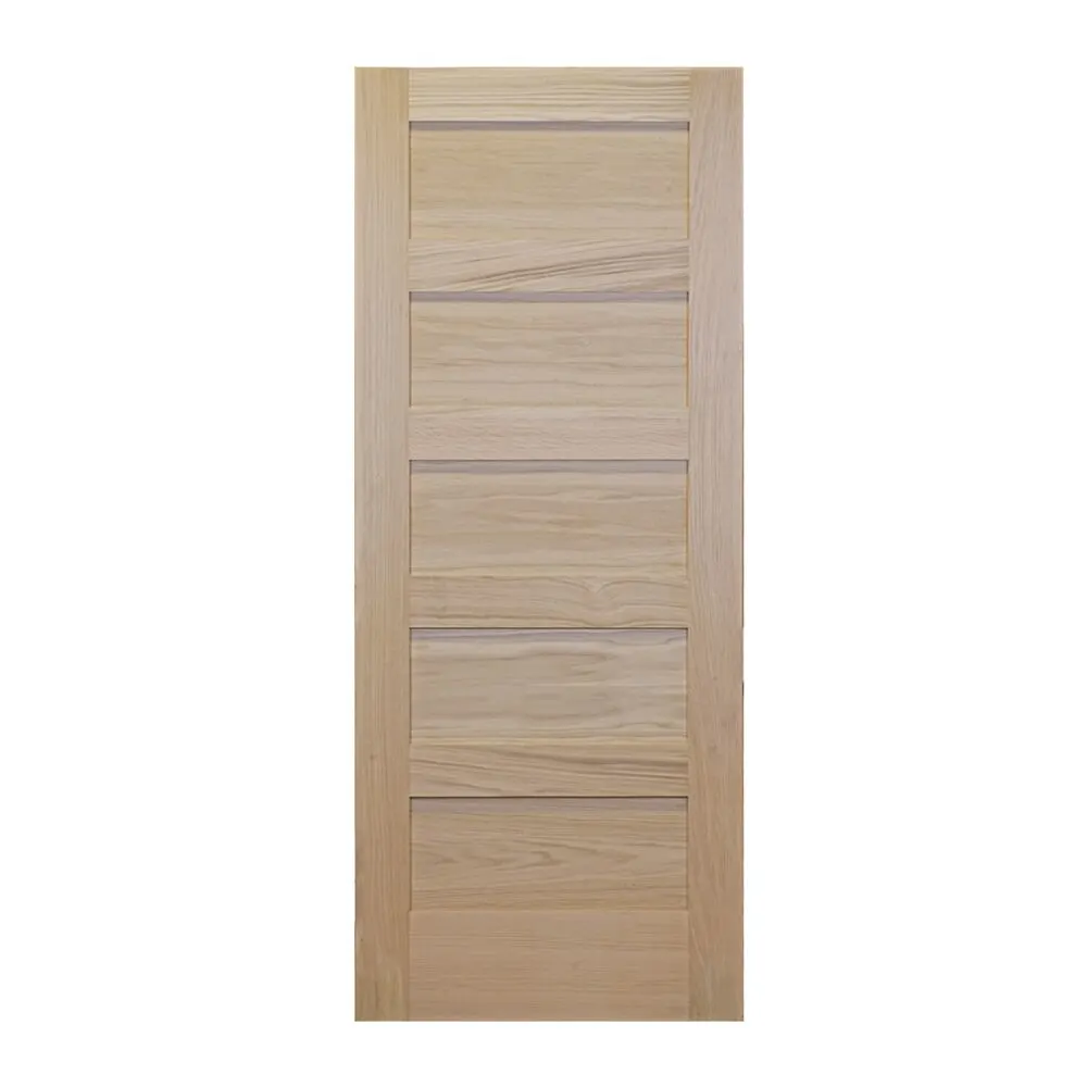 White Oak 6 Panel Equal Door with Square Sticking - 20 Minute Fire Rated - 1-3/4" x 36" x 96" interior door