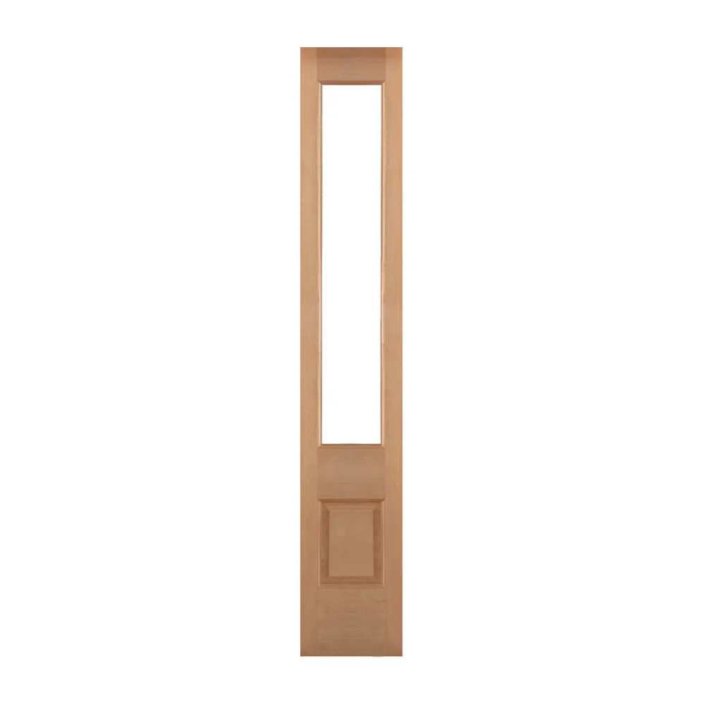 Hemlock 3/4 Lite Sidelite Over 1 Panel with Ovolo Sticking - Low E IG 1-3/4" interior door