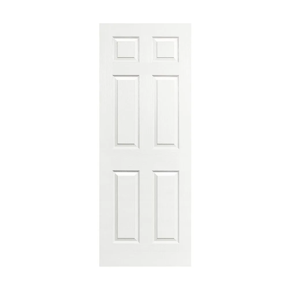 Steves & Sons 6 Panel Textured Molded Door - Bead & Cove Sticking interior door