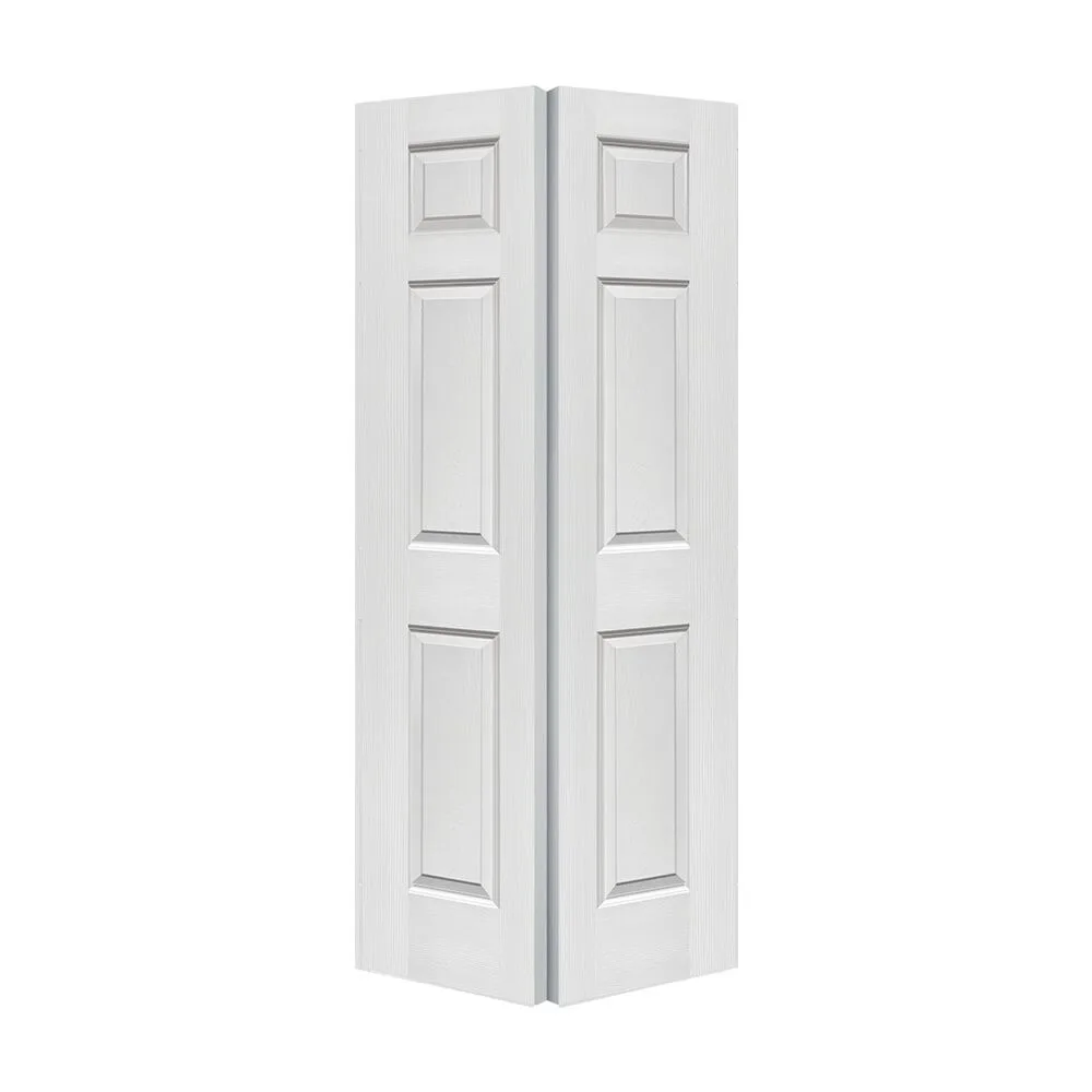 Steves & Sons Bifold 6 Panel Molded Door - Textured interior door