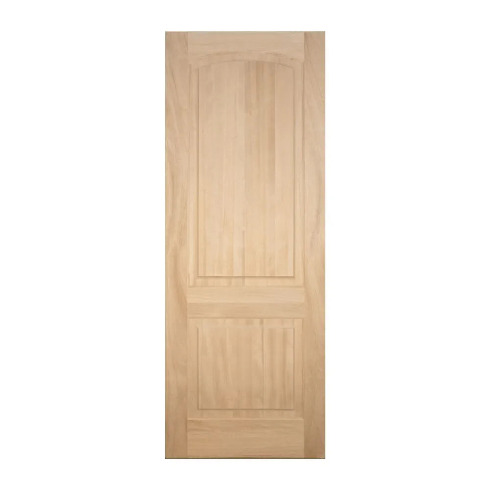 Mahogany 2 Panel Arch Top Interior Door with Ovolo Sticking - 1-3/4" interior door