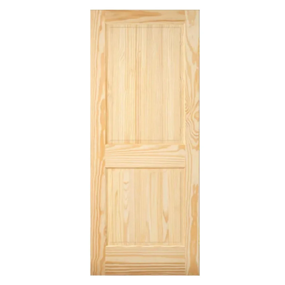 Pine - 2 Panel Square Top Door, Clear Vertical Grain with Ovolo Sticking - 1-3/4" interior door