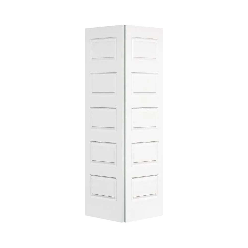 Steves & Sons Bifold 5 Panel Equal Molded Door - 1-3/8" interior door