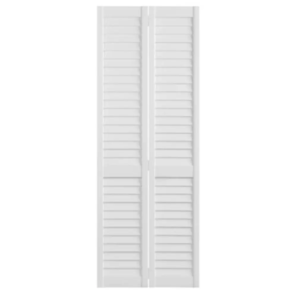 Pine 2-Door Bifold 1-1/8" Louver/Louver interior door