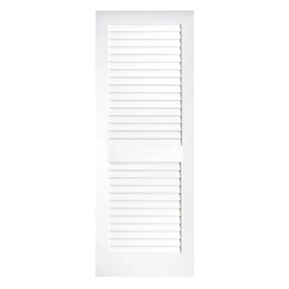 Plantation Louver Over Louver Interior Door Primed interior door