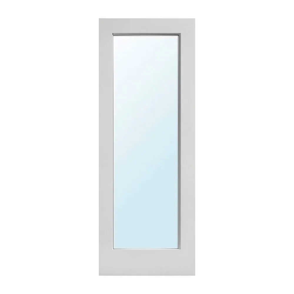 1-Panel Mirror One Side Stile and Rail Door with Square Sticking - Primed - 1-3/8" interior door