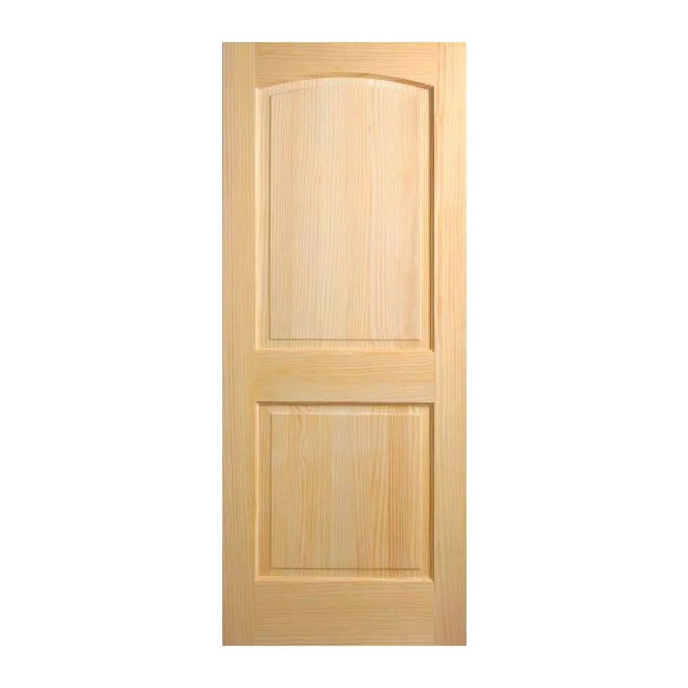 Pine 2-Panel Arch Top Door, Clear Vertical Grain with Ovolo Sticking interior door