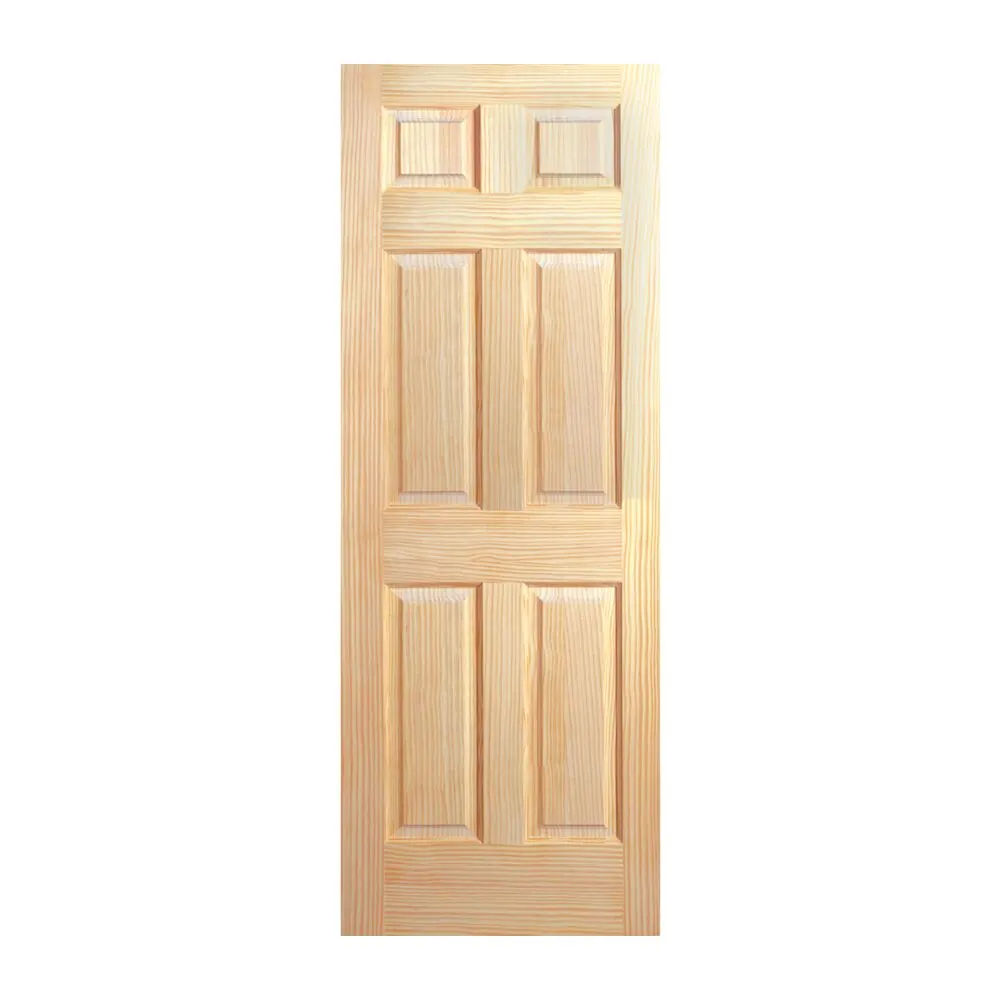 Pine 6-Panel Door, Clear Vertical Grain with Ovolo Sticking interior door