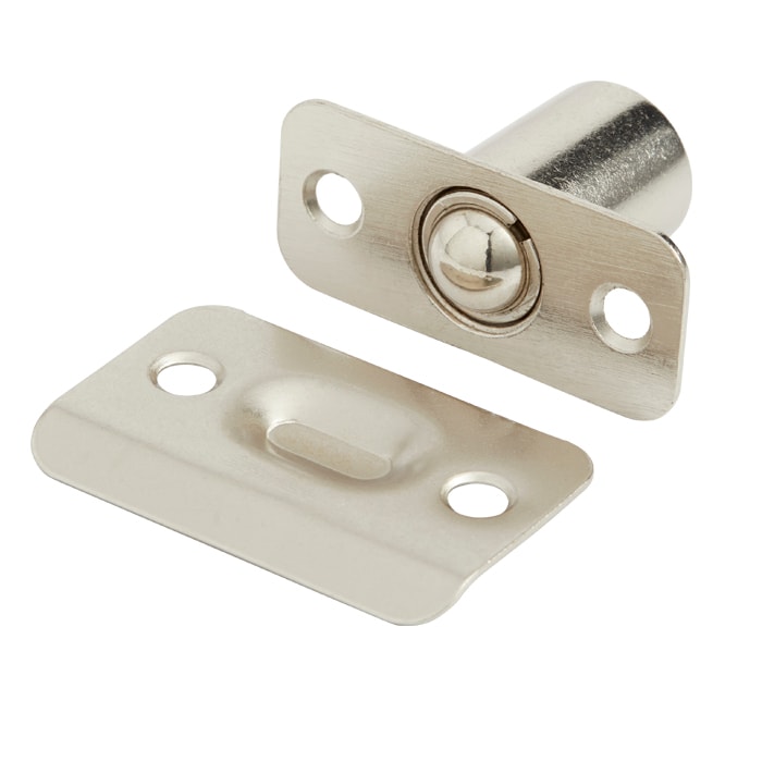 Radius Corner Ball Catch in Satin Nickel