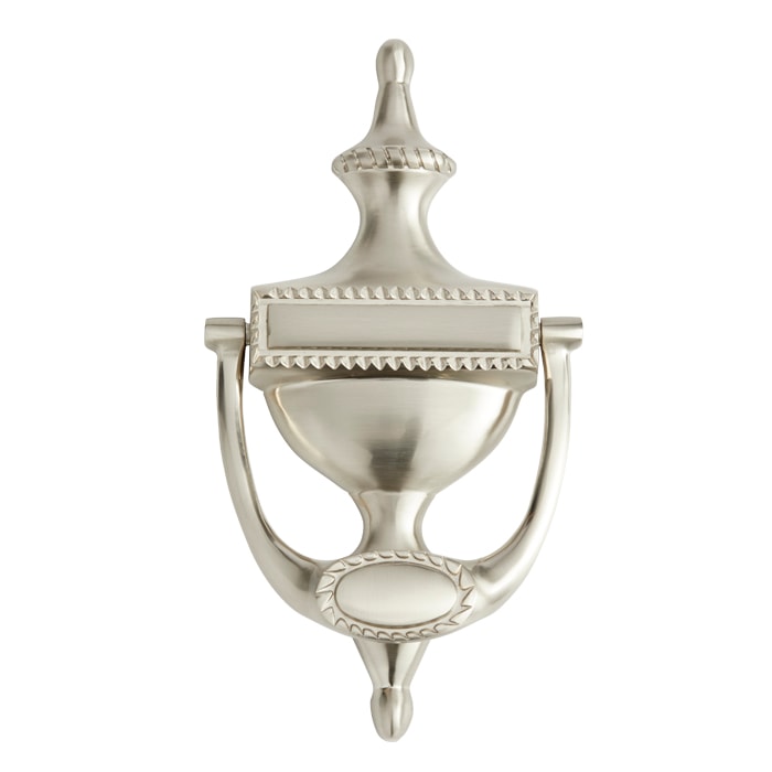 Elegant Door Knocker in Satin Nickel