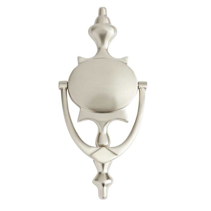 Colonial Door Knocker in Satin Nickel