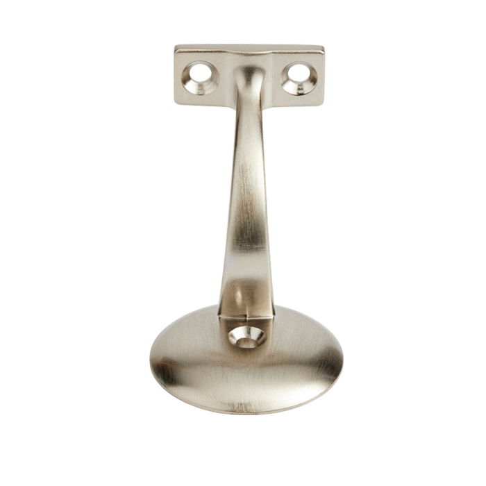 Jumbo Handrail Bracket in Satin Nickel