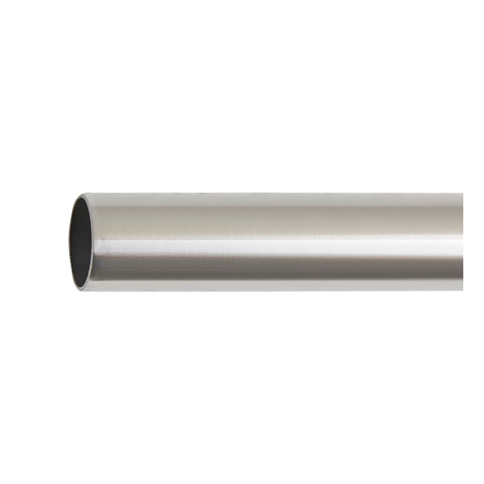 Straight Aluminum Shower Rods in Satin Nickel