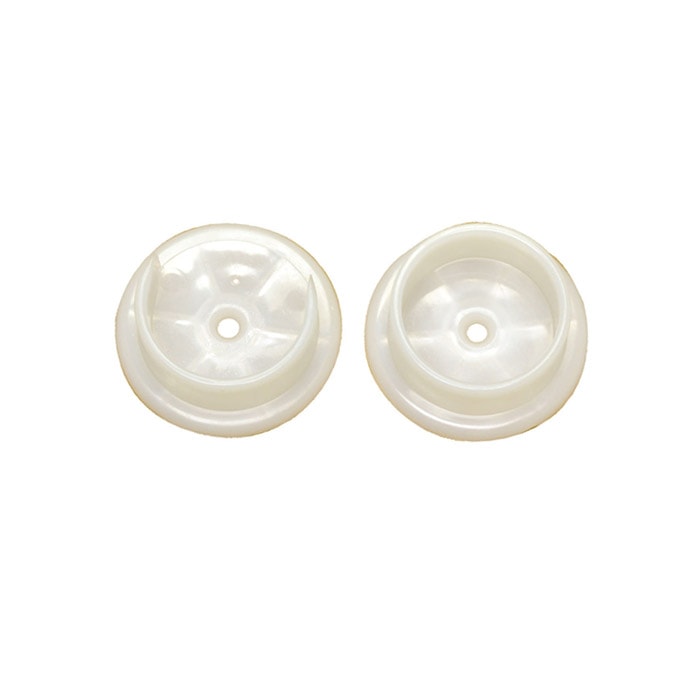 White Polyethylene Pole Socket in No Finish