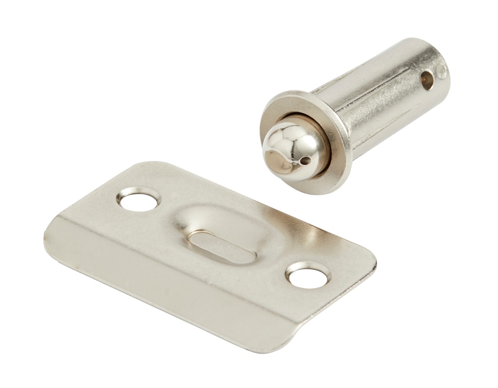 Drive-In Bullet Catch in Satin Nickel