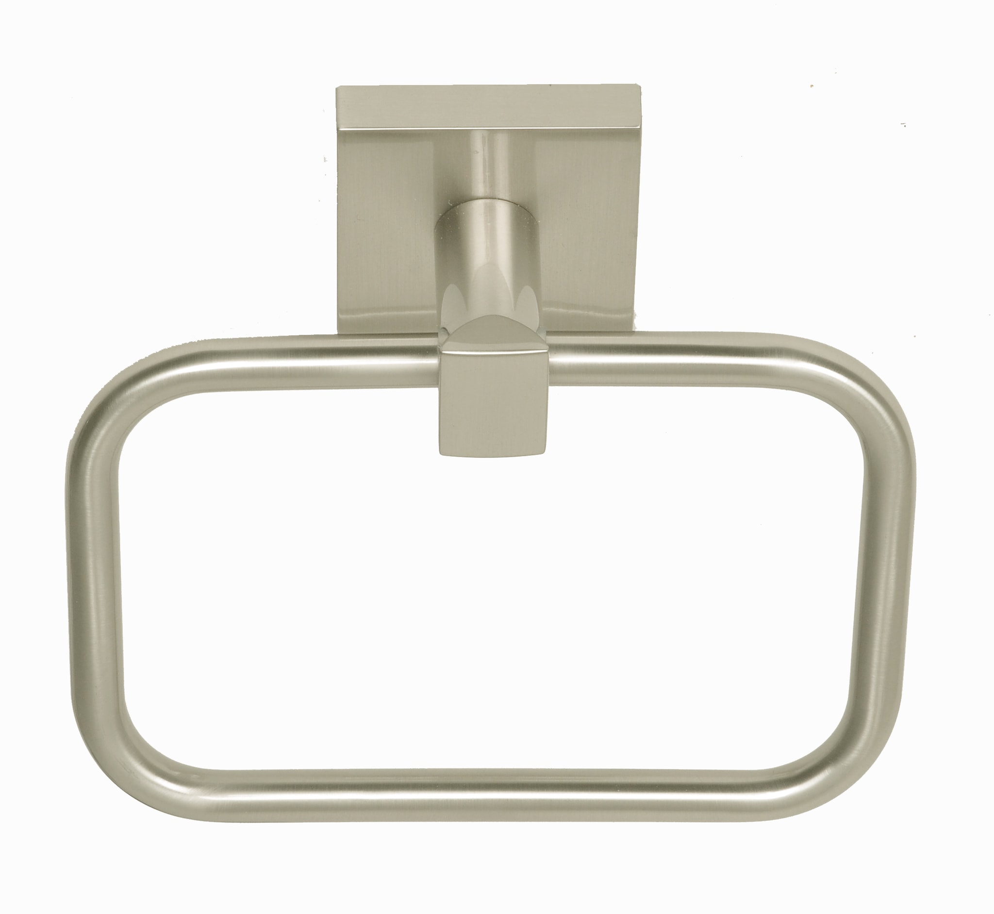 Santa Cruz Towel Ring in Satin Nickel