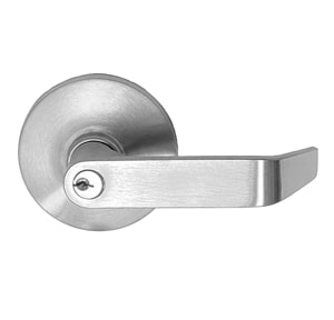 EDTLO5 Series Exit Device Clutch Entry Trim Lever in Satin Nickel