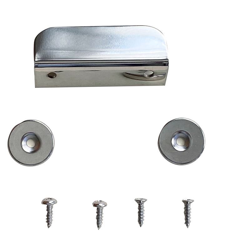 Magnetic Catch - 1 Bracket in Satin Nickel