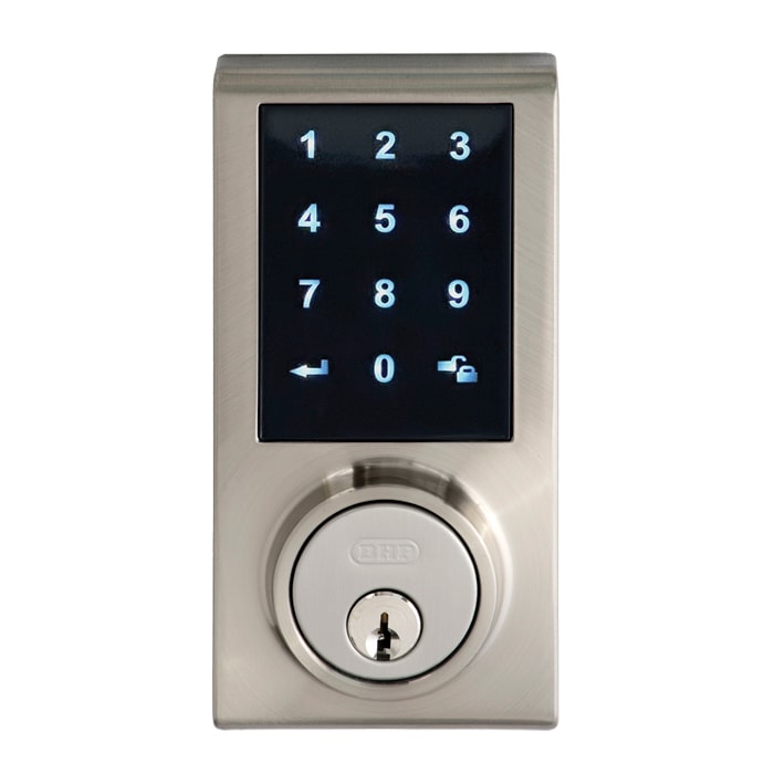 Touchpad Electronic Deadbolt in Satin Nickel