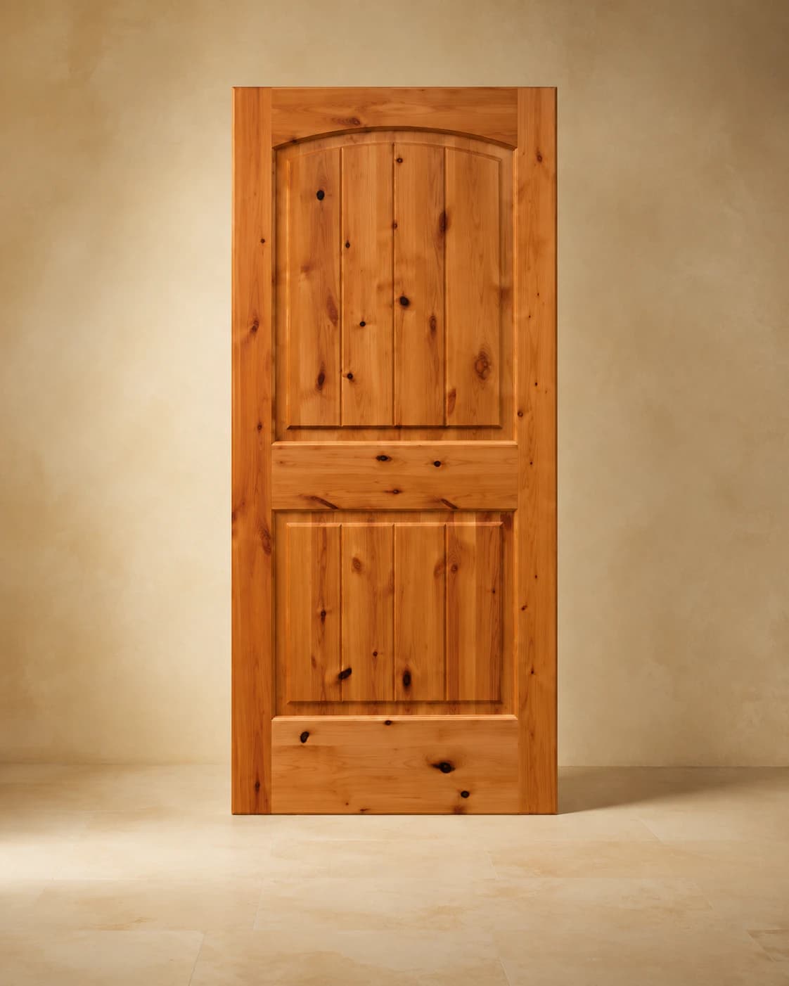 2-Panel Arch-Top V-Groove