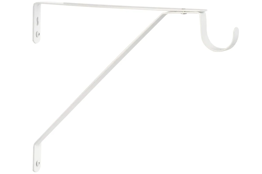 Sure-Loc Adjustable Shelf and Rod Support in WP White Powder Coat