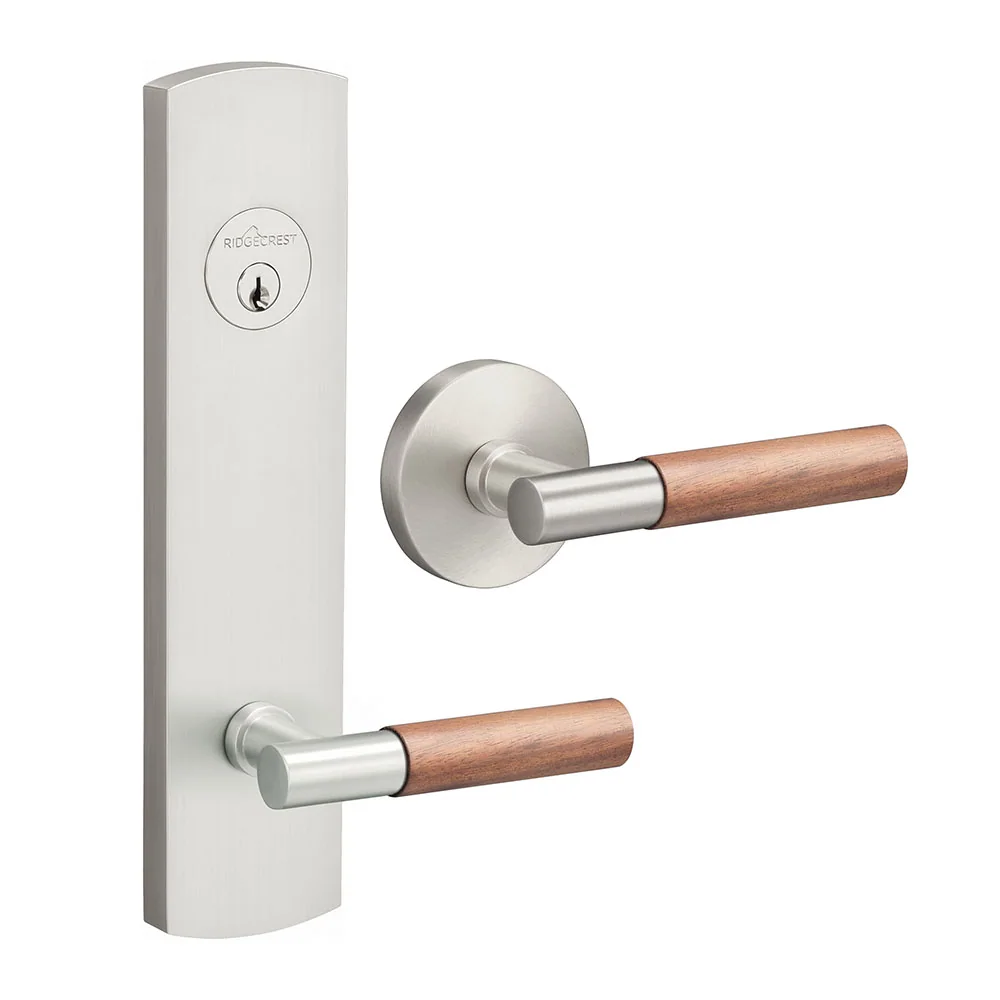 Ridgecrest Aspra Round Lever in Satin Nickel