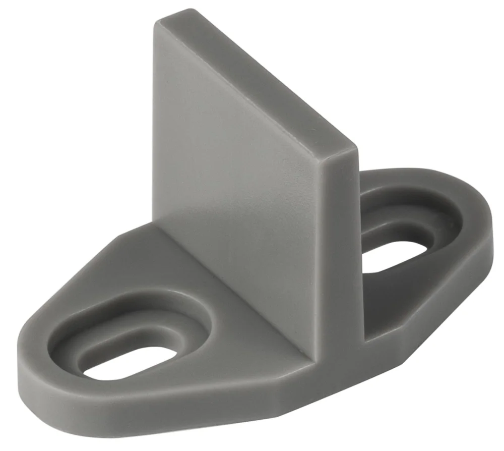 Sure-Loc Barn Track Floor Guide, T-style in 15 Satin Nickel