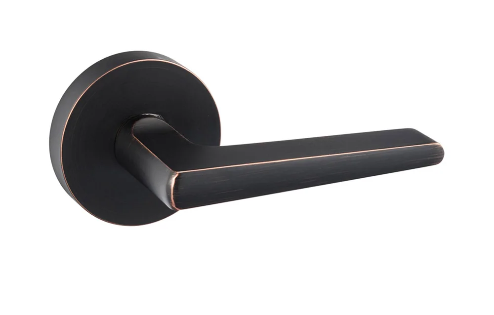 Sure-Loc Modern Basel Lever Round in 11P Vintage Bronze