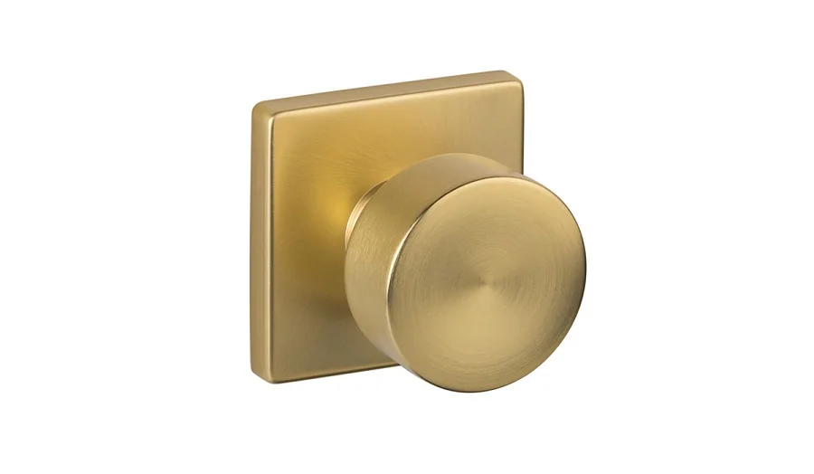 Sure-Loc Modern Bergen Knob | Square in SB Satin Brass