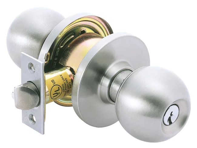 Sure-Loc Cylindrical Knobset in 26D Satin Chrome