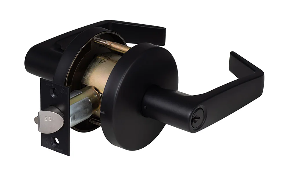 Sure-Loc Jackson Cylindrical Lever Grade 2 in FBL Flat Black