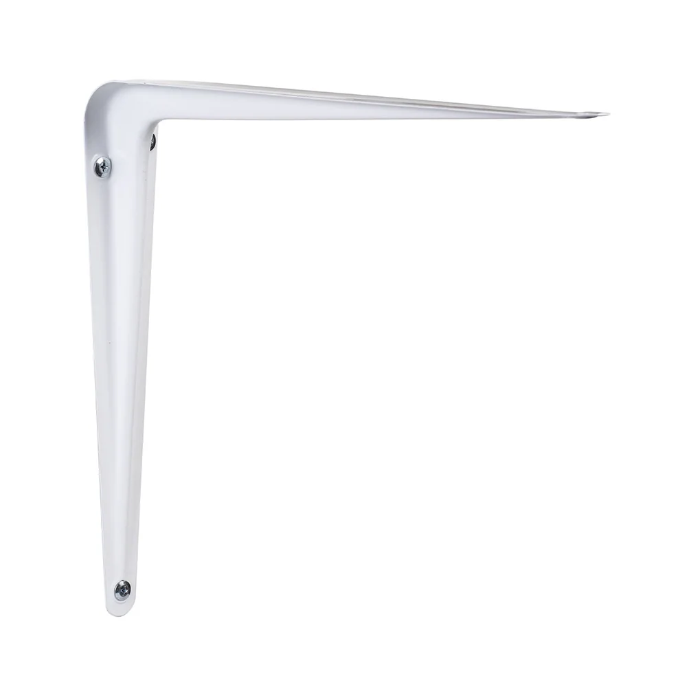 Sure-Loc L-Bracket Shelf Support in WP White Powder Coat