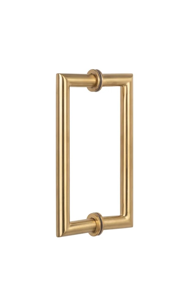Sure-Loc Mitered Door Handle in SB Satin Brass