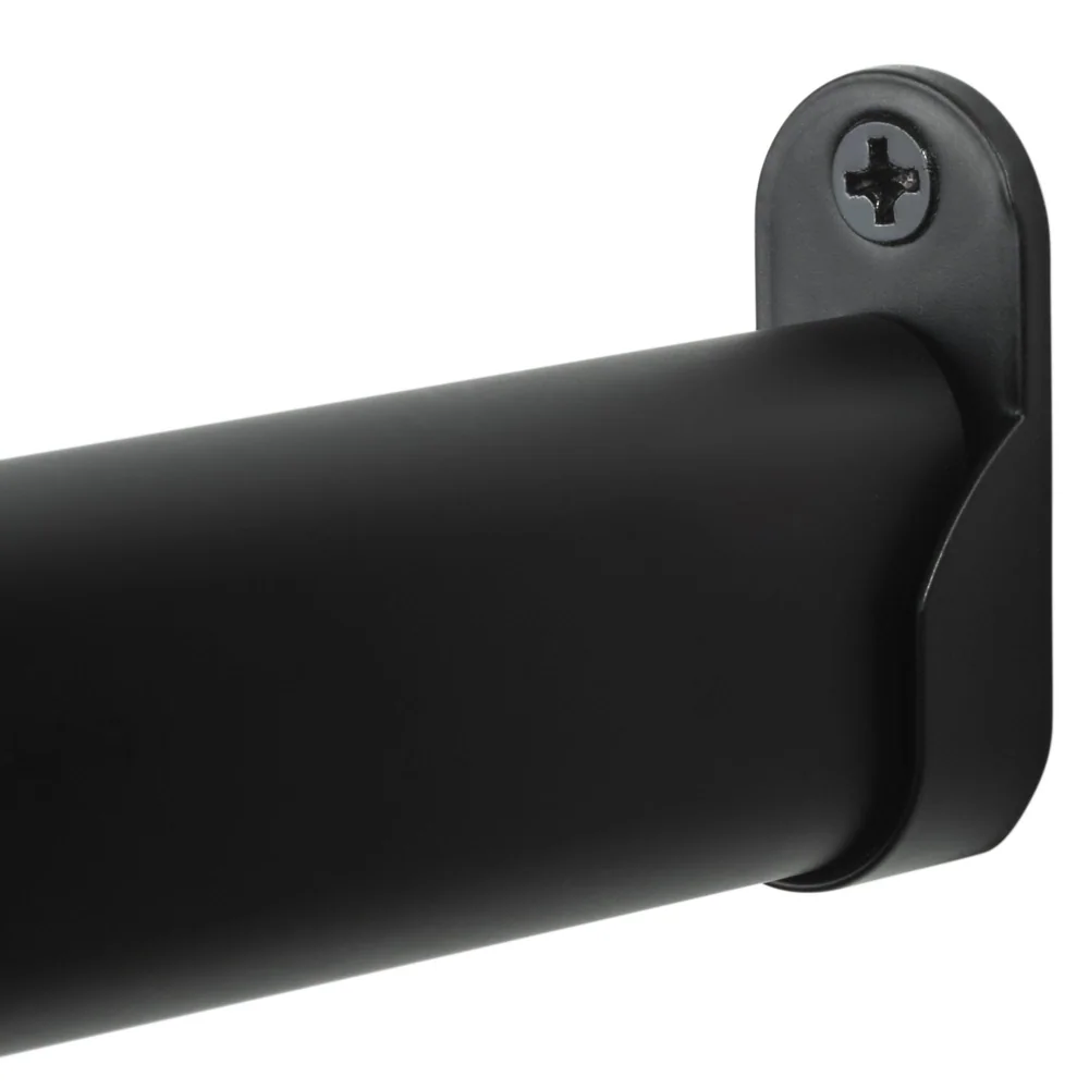 Sure-Loc Oval Closet Rods in FBL Flat Black