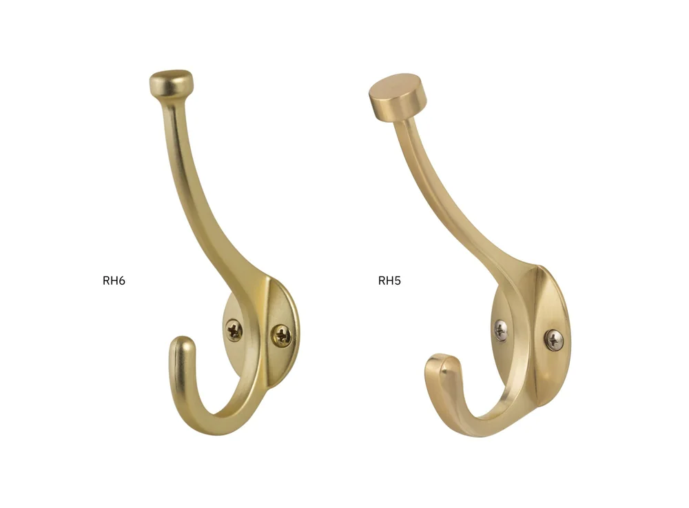 Sure-Loc Pilltop Coat Hooks in SB Satin Brass