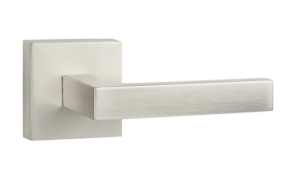 Sure-Loc Modern Sienna Lever – Square in 15 Satin Nickel