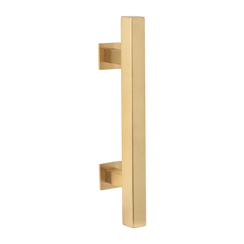 Sure-Loc Square Ladder Barn Door Handle in SB Satin Brass