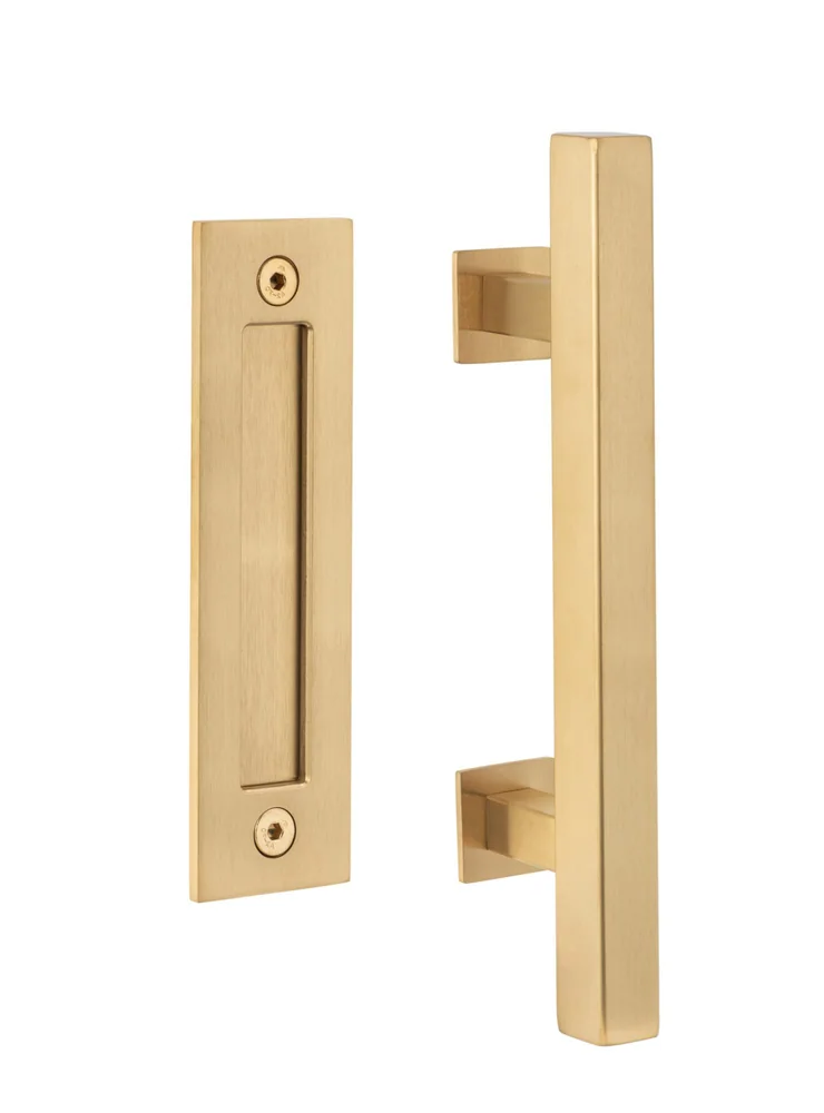 Sure-Loc Square Ladder with Flush Mounted Handle in SB Satin Brass