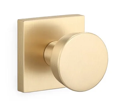 Ridgecrest Zermatt Square Knob in SB Satin Brass