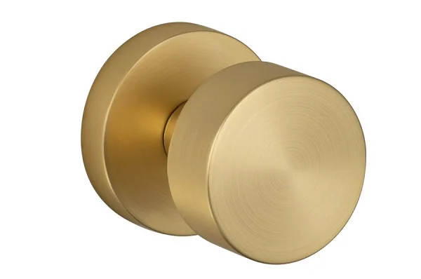 Sure-Loc Modern Zurich Knob | Round in SB Satin Brass