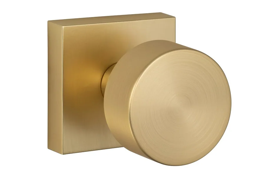 Sure-Loc Modern Zurich Knob | Square in SB Satin Brass