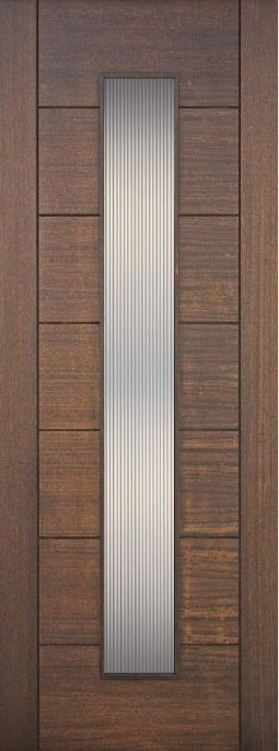 Contemporary 1 Lite Vertical & 7 Panel — Specialty Doors