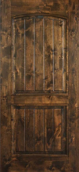 Knotty Alder 2 Panel Arch — Specialty Doors