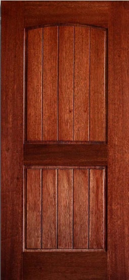 Mahogany 2 Panel Arch — Specialty Doors